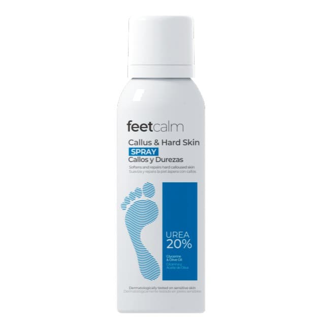Aerosols keratozai izteikti sausai pēdu ādai ar 20% UREA Feetcalm