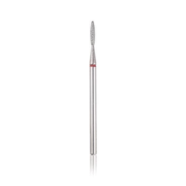 Dimanta frēze ''liesmiņa'' sarkana, L-8,0mm, ᴓ1,6mm HEAD