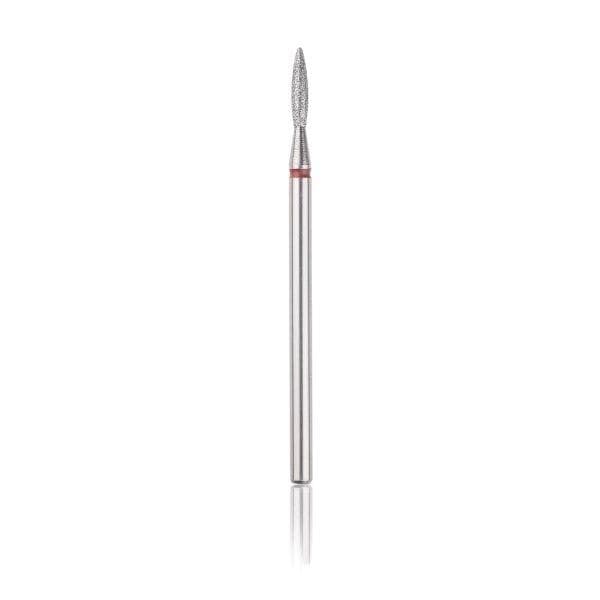 Dimanta frēze ''liesmiņa'' sarkana, L-8,0mm, ᴓ1,6mm, HEAD