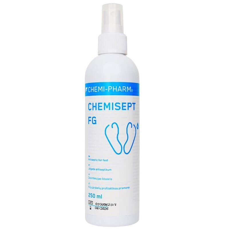Pēdu un apavu dezinfekcijas līdzeklis Chemisept 250 ml