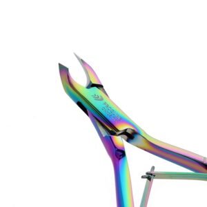 PROGLINE Titāna knaibles kutikulas apstrādei 10cm/5mm, krāsainas