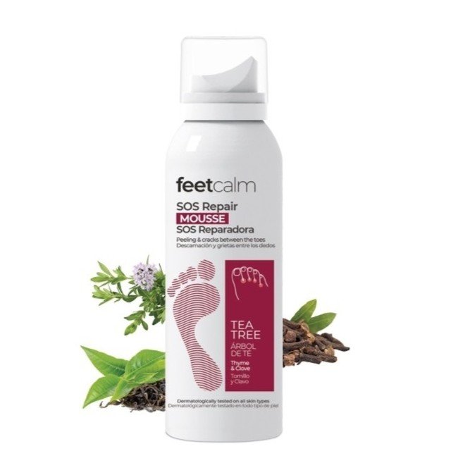 0026890_feetcalm-sos-repair-mousse-75ml Feetcalm SOS Atjaunojošs putu krēms sēnīšu infekcijas skartai ādai ar tējas koka eļļu - Image 1