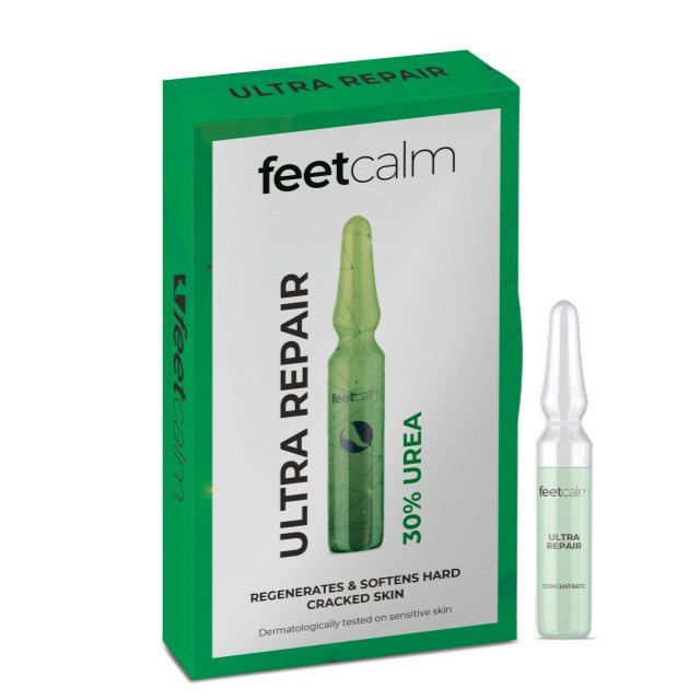 pack-mug-framed-poster Feetcalm Ultra Repair Atjaunojošs koncentrāts izteikti sausai saplaisājušai pēdu ādai ar 30% UREA, 7x2ml - Image 1