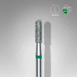 Dimanta frēze "noapaļots cilindrs", zaļa, ᴓ2,3mm STALEKS PRO